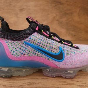 Nike Women's Air Vapormax Flykint Pink Blue DX3369-600 Size 11.5  Men's 10